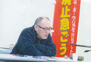 講演する今井恭平さん