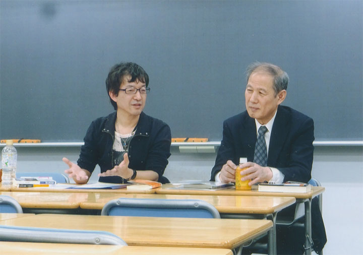 英語の吉田剛先生と合同授業