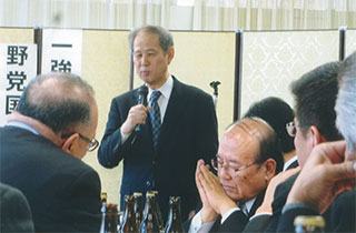 私も挨拶しました