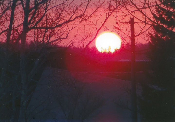 夕日がきれいでした