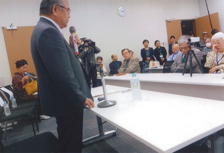 北海道補選応援集会で。上田さん