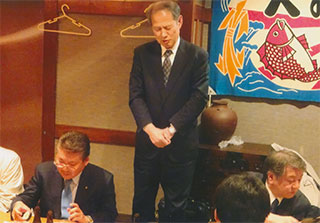 私も挨拶しました