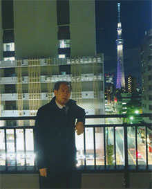 会場からスカイツリーが