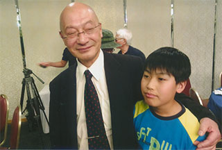 植垣さんと息子の龍一君