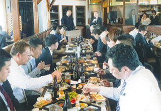 私も挨拶しました