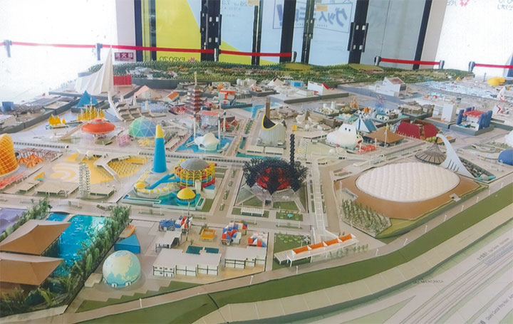 「70年万博」を再現しています