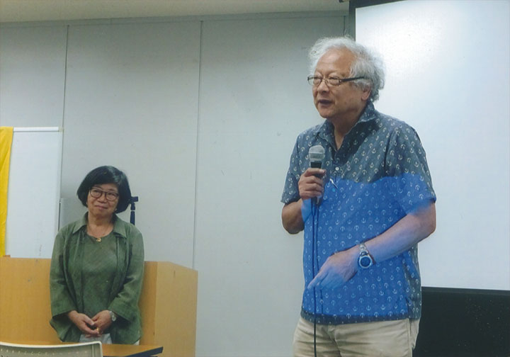 「カレー事件」集会で。安田弁護士