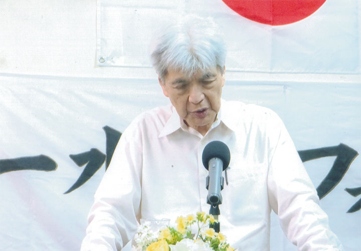 一水会フォーラムで。長谷川煕さん