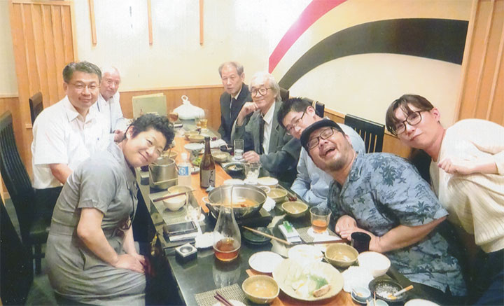 スタッフの皆と打ち上げ