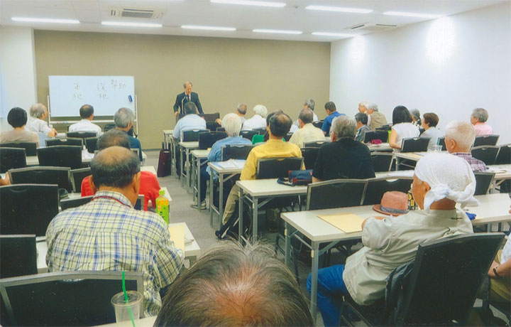 私も挨拶しました