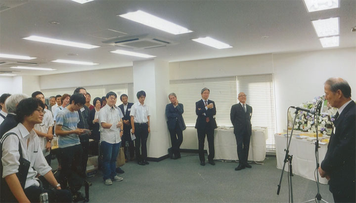 私も挨拶しました