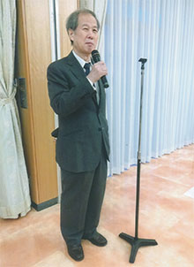 私も挨拶しました