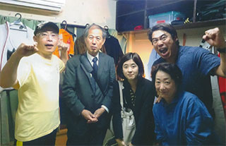 「大川興業」の人たちと。9/23