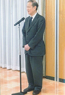 私も挨拶しました