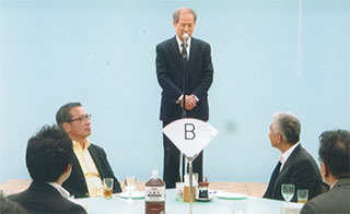 私も挨拶しました