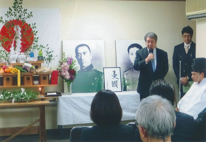 三島・森田両烈士追悼顕彰祭。11/24