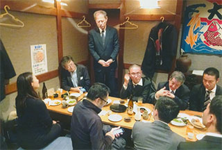 私も挨拶しました