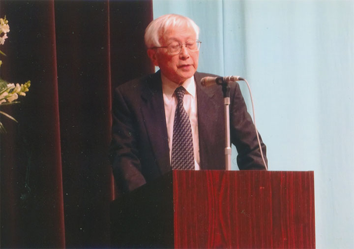 開会の辞。松本徹さん。「憂国忌」