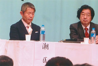 潮匡人さん。富岡幸一郎さん