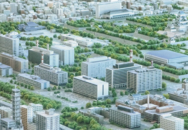 名古屋市のジオラマ