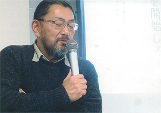 講演する河合潤京大教授
