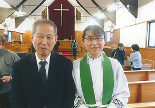 後藤さんと。名古屋・聖マルコ教会で。2/5