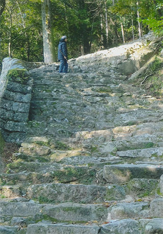 日本一険しい石段を登る（神倉山）