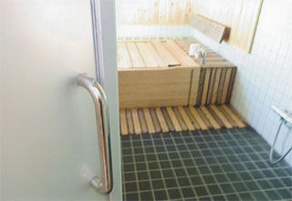 各部屋に温泉が