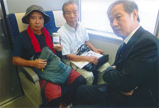 下中さん、飛松さんと。いざ和歌山へ