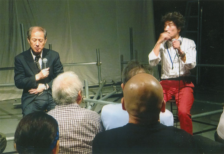 公演の前に高木氏とトーク