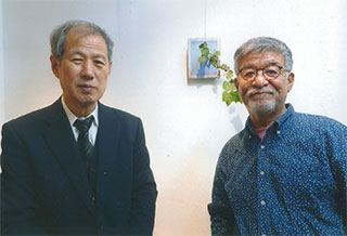 天野さんと。「陶芸展」で。10/22(日)