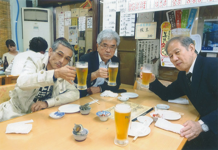 10/21(土)の夜12時過ぎ。「お疲れさまでした」