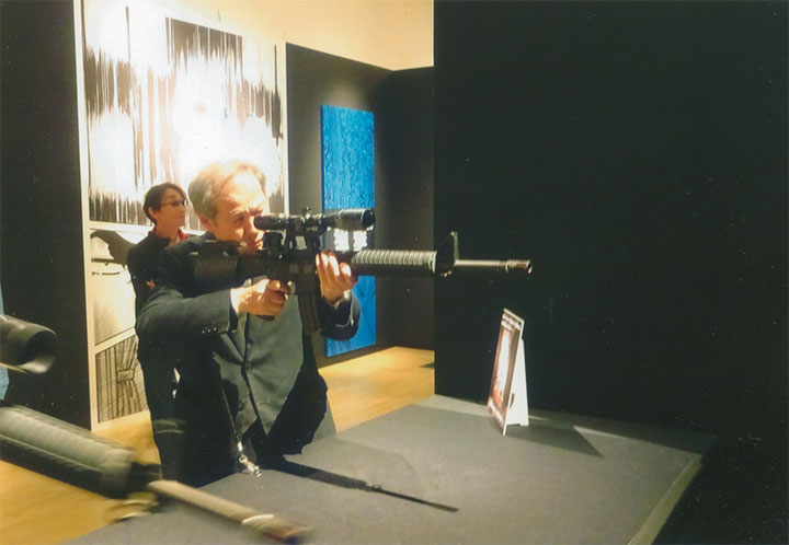 ゴルゴの銃で撃ちました