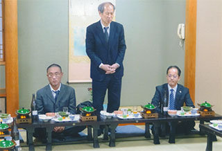 私も挨拶しました