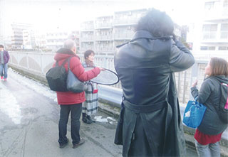 その後、外で撮影会