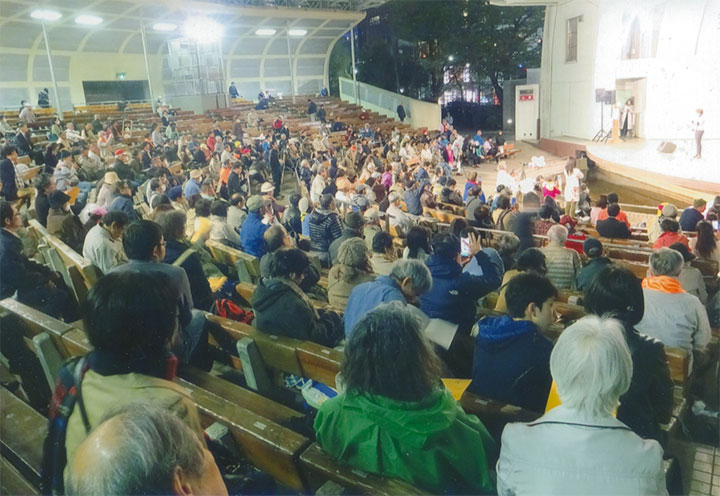 4/5(木)。上野野外ステージに千人!