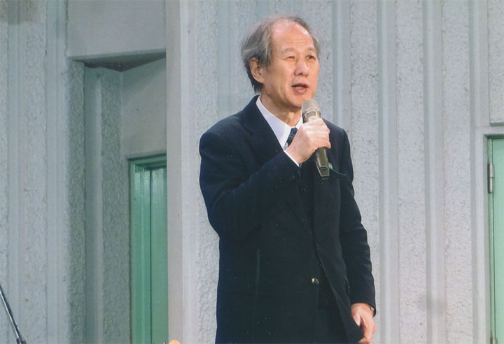 私も演説しました