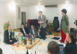 私も話しました