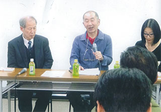 6/16（土）。椎根和さんと。鈴木（左）。瀧沢さん（右）