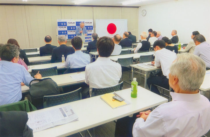 満員でした。10/10（水）一水会フォーラム