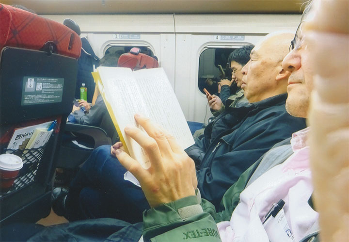 帰りの船の中で