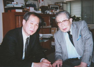 日野原重明さん（右）と（3/24）