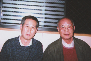 「日本の黒幕」脚本の高田宏治さんと（4/12）