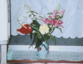 もらった花は家に飾ってます