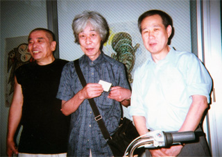 （左から）畑中純さん、つげ義春さん、鈴木邦男（9/5）