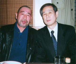 フォークシンガーの三上寛さんと（11/24）