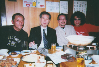 劇団再生の忘年会で（12/26）