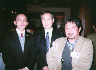 佐藤さん（左）、菅原秀さん（右）と（2/17）