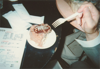 バースデーケーキを食べました