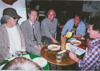 トーク終了後の打ち上げで